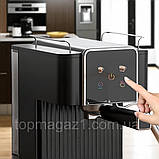 Потужна рожкова кавоварка Top Kitchen 1500 Вт кавовий апарат з капучинатором 1.8л і LED-дисплеєм еспресо, фото 8