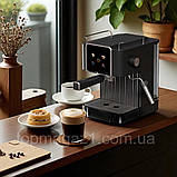 Потужна рожкова кавоварка Top Kitchen 1500 Вт кавовий апарат з капучинатором 1.8л і LED-дисплеєм еспресо, фото 7