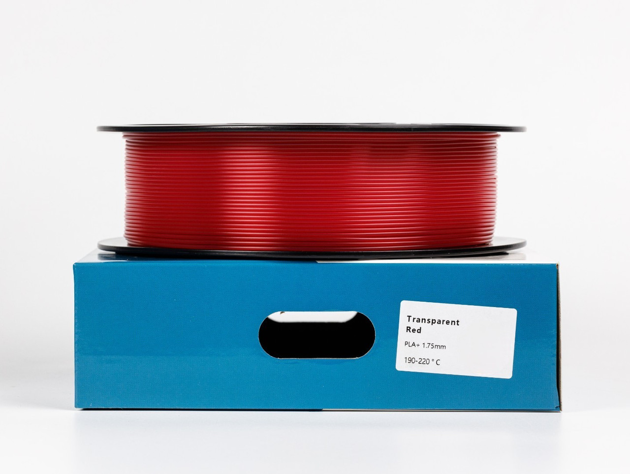 Пластик филамент для 3D-печати UA3D PLA PLUS Transparent RED 1.75мм, 1кг, Прозоро-Червоний