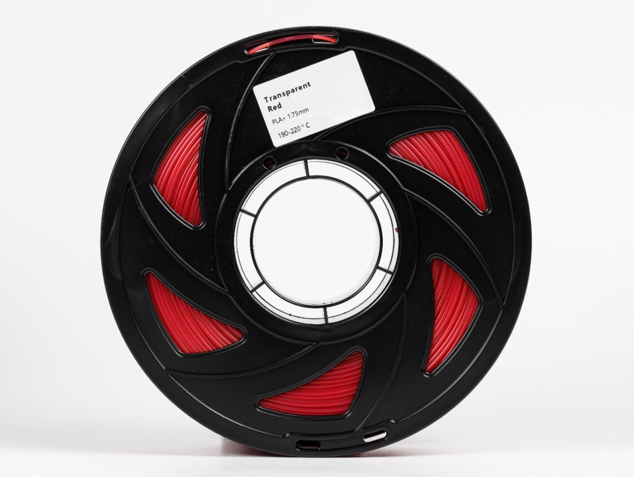 Пластик филамент для 3D-печати UA3D PLA PLUS Transparent RED 1.75мм, 1кг, Прозоро-Червоний
