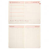 Щоденник датований 2026 Leo Planner ф. А5 "Aldento", інтегральний, червоний, 368 сторінок, фото 7