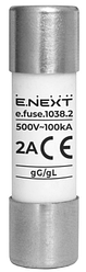 Запобіжник плавкий e.fuse.1038.2, типорозмір 10х38, 2А
