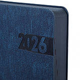 Щоденник датований 2026 Leo Planner ф. А5 "Boss", м'який, синій, 368 сторінок, фото 2