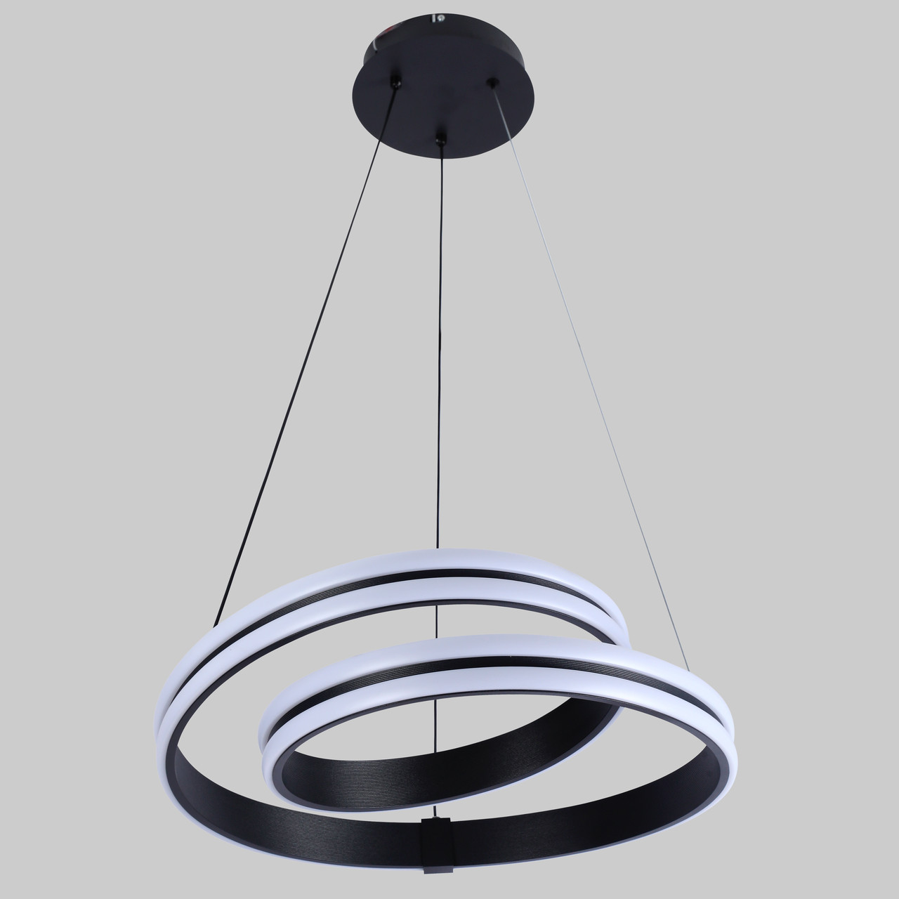 Підвісна led люстра 100W в чорному кольорі  (87-78090 BK)