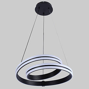 Підвісна led люстра 100W в чорному кольорі (87-78090 BK), фото 1