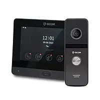 Комплект відеодомофонa 7" BCOM BD-760FHD/T Black з підтримкою Tuya Smart + BT-400FHD Black