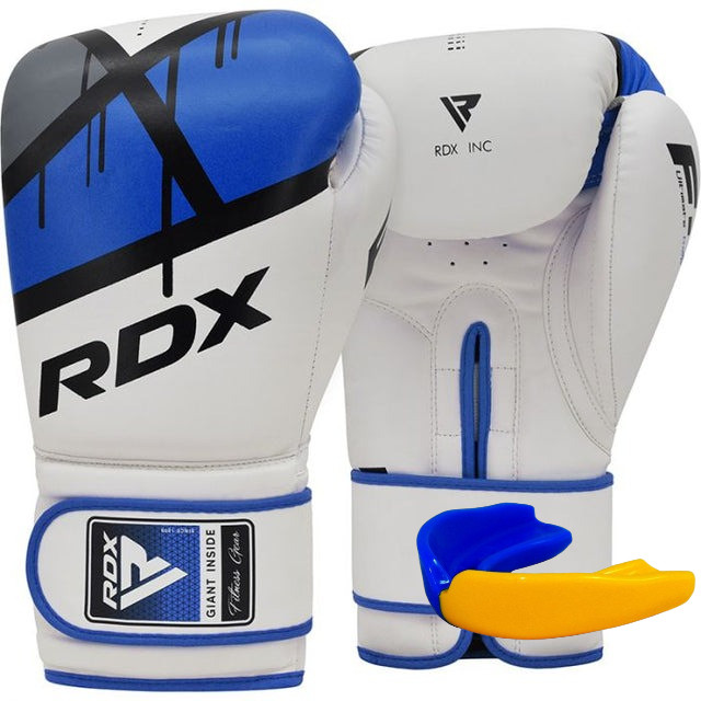 Боксерські рукавиці RDX F7 Ego Blue 14 унцій