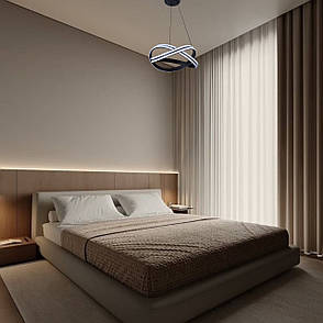 Підвісна led люстра 110W в чорному кольорі (87-78092 BK), фото 2