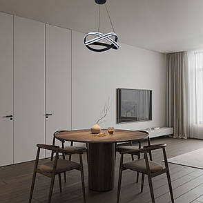 Підвісна led люстра 110W в чорному кольорі (87-78092 BK), фото 3