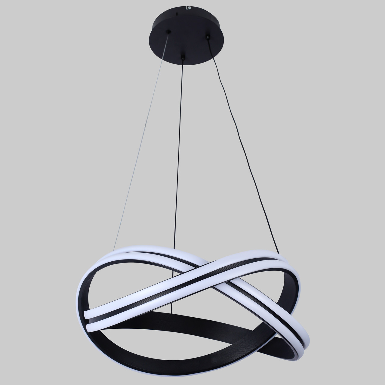 Підвісна led люстра 110W в чорному кольорі (87-78092 BK)