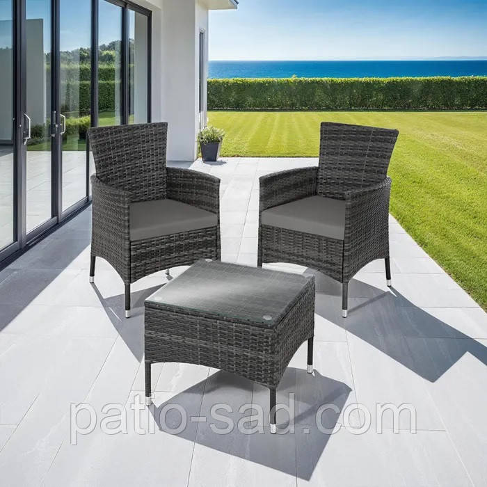 Набір меблів з ротангу Luzern серого цвета, фото 1