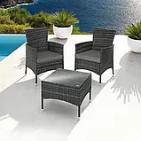 Набір меблів з ротангу Luzern серого цвета, фото 2