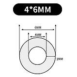 Тефлонова трубка PTFE Tubes White для 3Д-принтерів, внутрішній d4 мм, зовнішній D6 мм, біла, фото 3