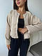 Жіночий бомбер; Колір: беж,молоко, сірий, чорний,шоколад і пудра; Розмір: 42-46; 48-50 ;, фото 3