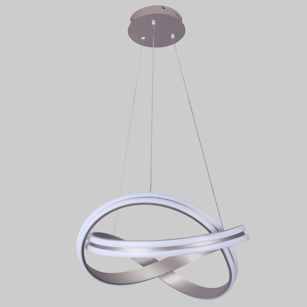 Підвісна led люстра 110W в сатиновому кольорі (87-78092 CF)