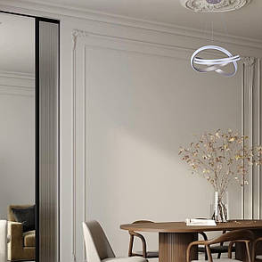 Підвісна led люстра 110W в сатиновому кольорі (87-78092 CF), фото 3