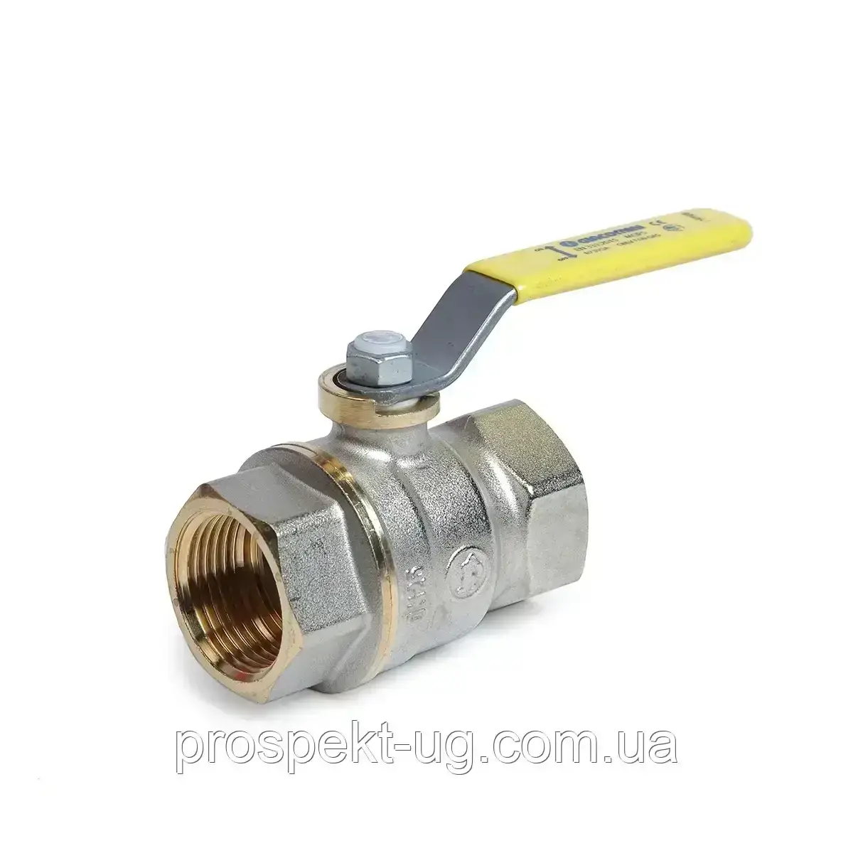 Кран кульовий газовий 1" (Ду25) ВВ важіль Giacomini R730GAX005, фото 1