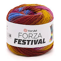 YarnArt FORZA FESTIVAL (Ярнарт Форза Фестиваль) №2906 (Пряжа напіввовняна для шкарпеток, нитки для в'язання)