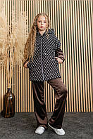 Жилетка для дівчинки Меган принт, розміри 128-152