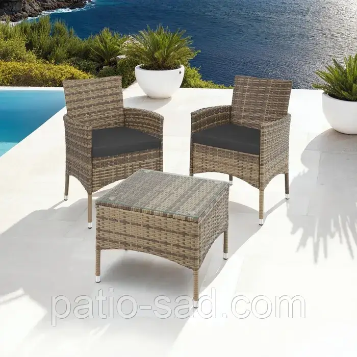 Ротангові меблі Luzern-коричневого кольору (натуральний), фото 1