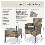Ротангові меблі Luzern-коричневого кольору (натуральний), фото 9