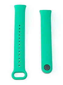 Ремінець силіконовий для фітнес браслета Mi Band 5/6/7 Темно-бірюзовий
