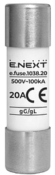 Запобіжник плавкий e.fuse.1038.20, типорозмір 10х38, 20А
