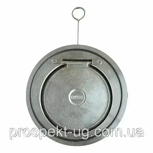 Клапан зворотний сталевий міжфланцевий Ду80 (3") поворотний Walver, фото 1