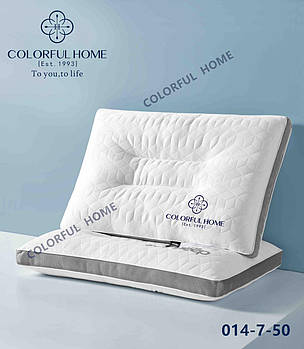 Подушка анатомічна дихаюча, антибактеріальна та антикліщова Colorful Home 50х70 см