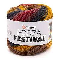 YarnArt FORZA FESTIVAL (Ярнарт Форза Фестиваль) №2908 (Пряжа напіввовняна для шкарпеток, нитки для в'язання)