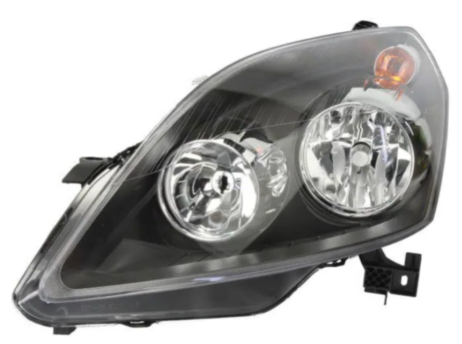 Фара ліва Opel Zafira B 05-14 Depo H7/H1/H21W/W5W, -лампа, кор., чорн., фото 1