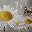 Кухонний фартух білі Ніжні ромашки (скіналі наклейки для кухні квіти метелика обклеювання стін) 600*2000мм, фото 7