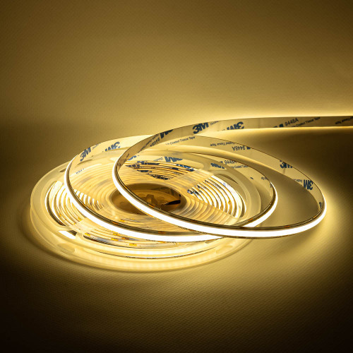 COB світлодіодна стрічка 3000K 24V 10W 1300Lm 256LED/м IP20 8мм, фото 1