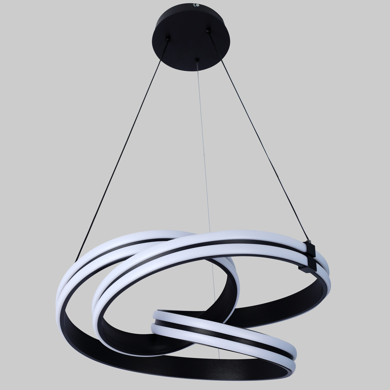 Підвісна led люстра 120W в чорному кольорі (87-78095 BK)