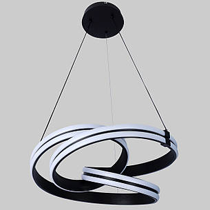 Підвісна led люстра 120W в чорному кольорі (87-78095 BK), фото 1