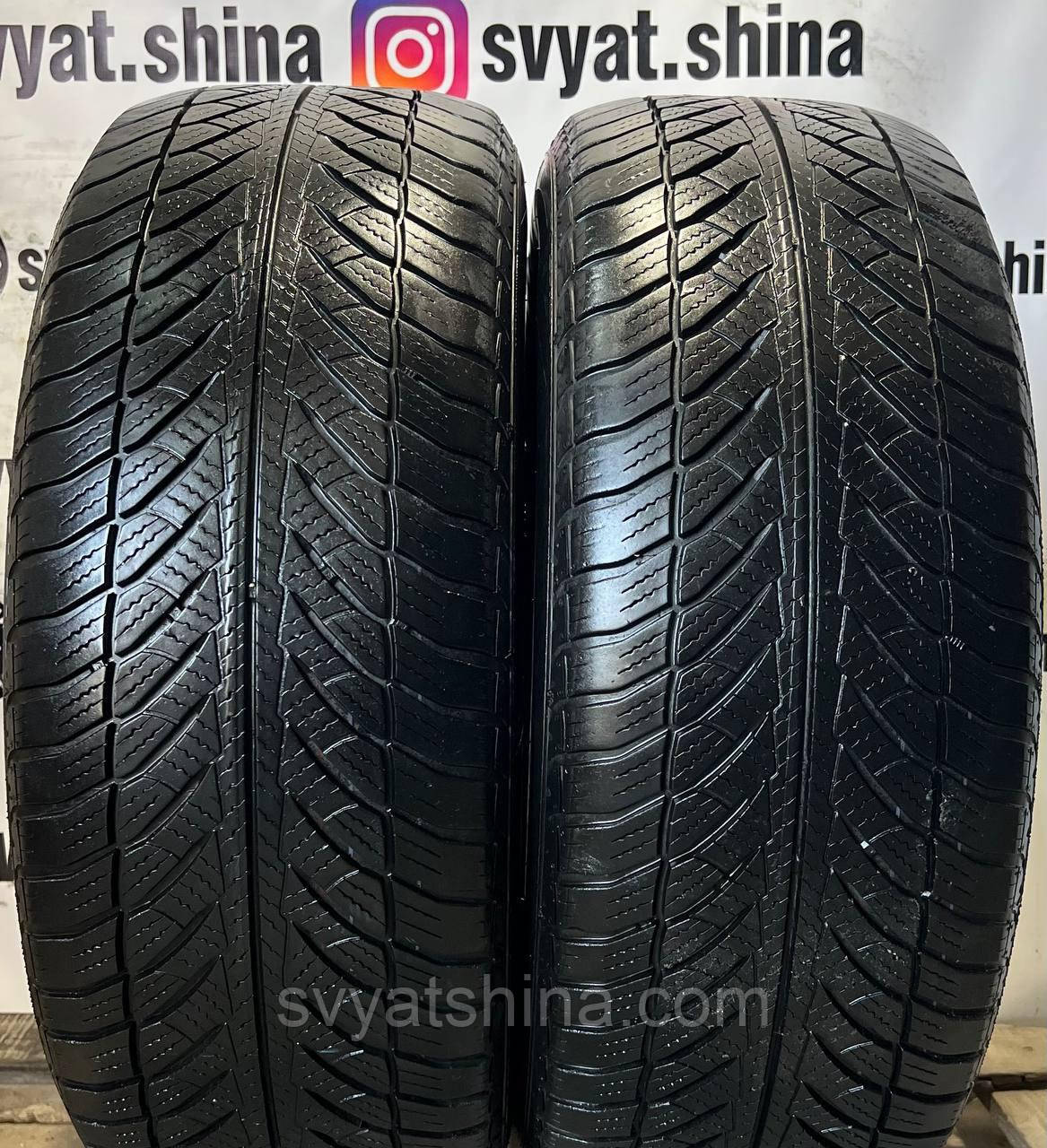 Шини 225/55R17 GOODYEAR ULTRAGRIP 8 всесезонні, залишок 5.7-5.4 мм, рік 2015