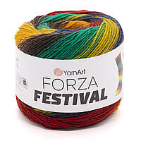 YarnArt FORZA FESTIVAL (Ярнарт Форза Фестиваль) №2912 (Пряжа напіввовняна для шкарпеток, нитки для в'язання)