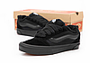 Зимові кеди Vans Knu Skool Black Winter чорні на хутрі Ванс КНУ замшеві чоловічі жіночі унісекс, фото 2