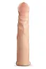 Насадка на пеніс реалістична Blush Performance Plus з кільцем для мошонки, бежева, фото 6