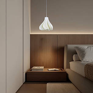 Підвісний світильник 3Д плафон 35см (99-1001-1 3D WH), фото 2