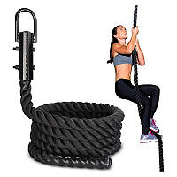 Канат Батл-роуп 50 мм + кріплення довжина 9 м для кросфіту лазіння R_2548