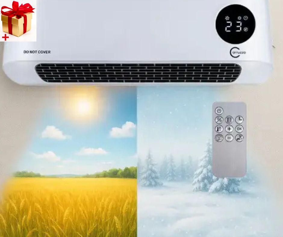 Настінний мобільний кондиціонер Wall Air Cooler зима-літо настінний нагрівач подвійного призначення, фото 1