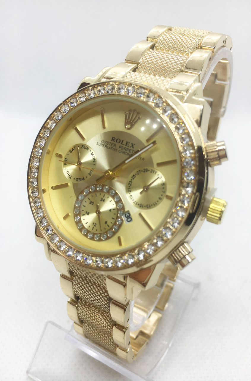 Годинники жіночі наручні, календар-дата, золотистые ( код: IBW490Y )