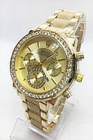 Годинники жіночі наручні, календар-дата, золотистые ( код: IBW490Y )