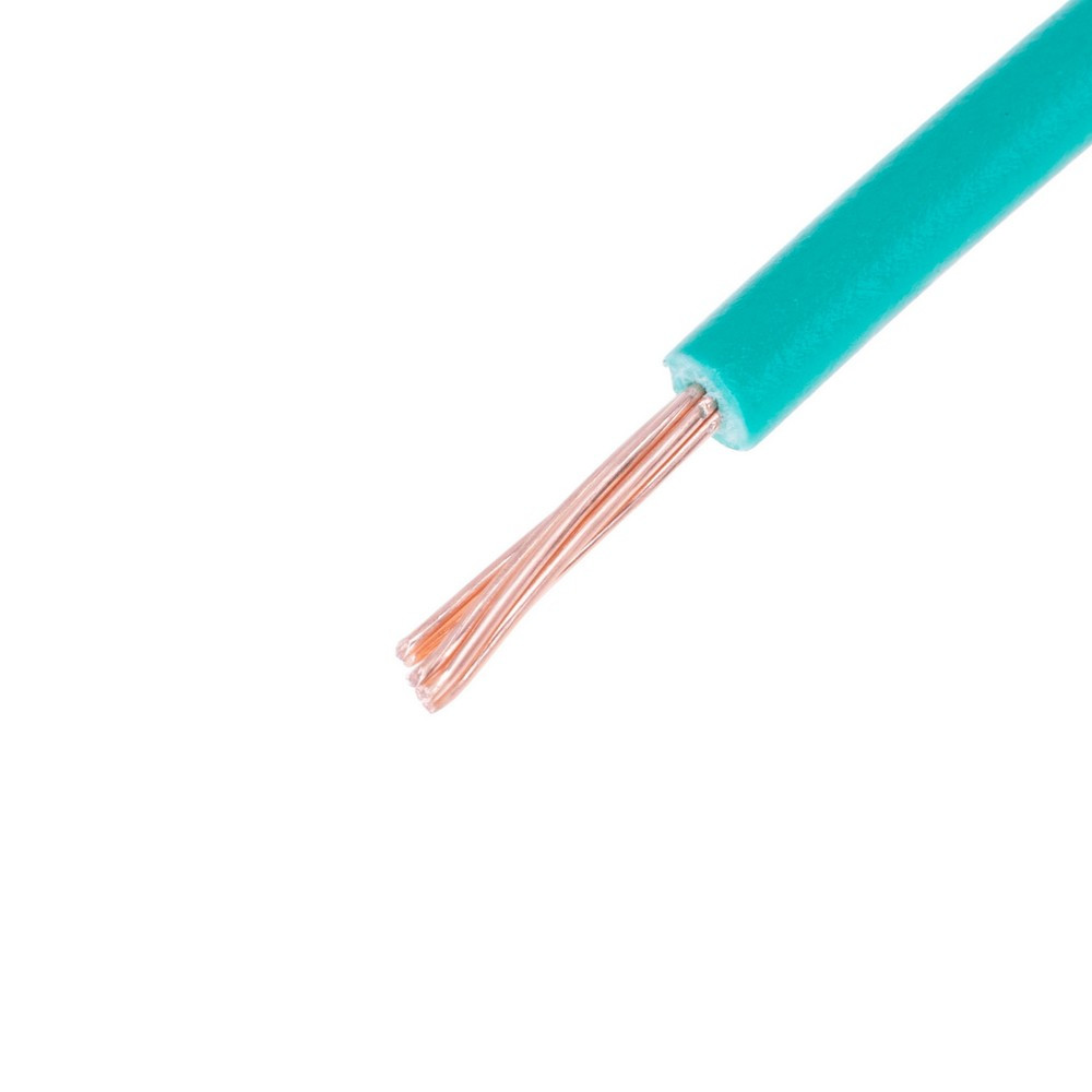 Дріт багатожильний 0.5mm2 (20AWG, 7xD0.3mm) зелений, 1 м