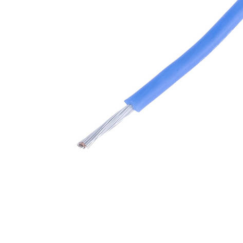 Силіконовий дріт 20AWG (0.5mm2 100/0.08TS) синій, 1 м, фото 1