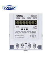 Лічильник активної енергії TOMZN DDS238 DIN-рейка/РК-дисплей 5-100A 220/230 В 50/60 Гц
