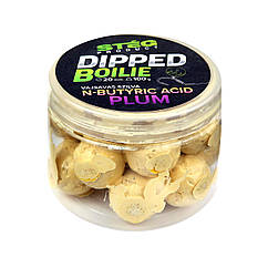 Бойли насадочні Steg Dipped boilie 100g 20mm N-Butyric Acid-Plum