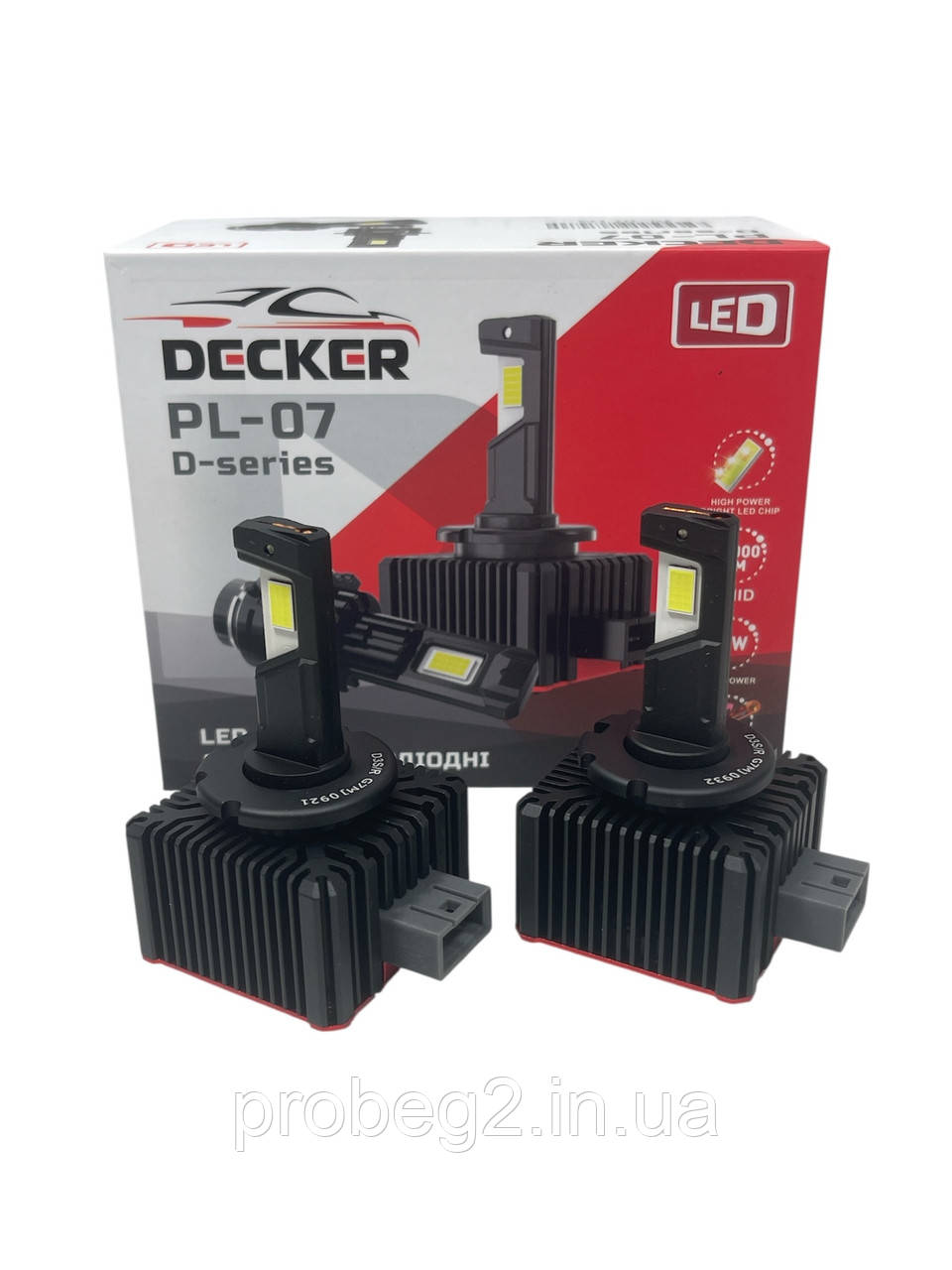 Світлодіодні LED лампи Decker PL-07 D1S 9-32V 50W 12000lm 6000K canbus 2 шт.