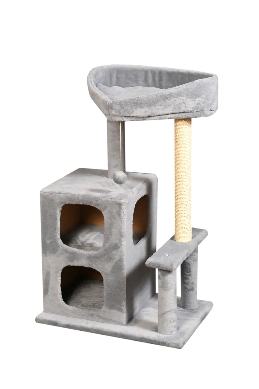 Кігтеточка "Ігровий комплекс для кішок "CAESAR" Grey, фото 1